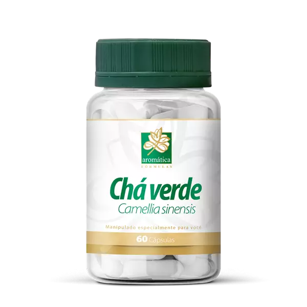 Chá Verde - Camellia sinensis 500mg 60 Cápsulas