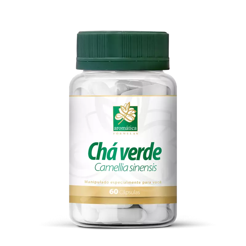 Chá Verde - Camellia sinensis 500mg 60 Cápsulas